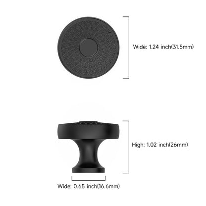 Asidrama 10 Pack Matte Black Cabinet Knobs Kitchen Cabinet Pulls Black Drawer Hardware for Bathroom Cabinets 1129