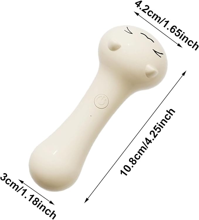 Pet Claw Grinder - Rechargeable Grooming Tool Nail Polisher, Bird Beak Trimmer, for Dog Cat Parrot Conure Cockatiel Budgies Lovebirds Macaw (White)