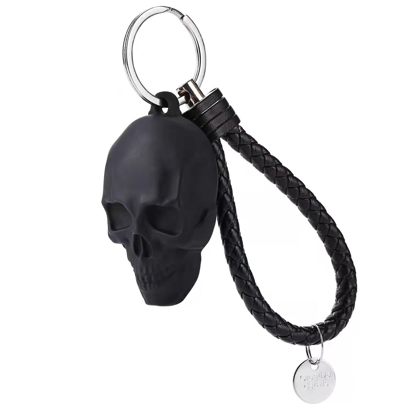 GOLLEY Skulls and Skeletons -The skull 3D PVC Keychain,skull key chains for men，Key Ring for Women,Key Chain Gift for Friends