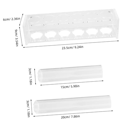 YARNOW Test Tube Plant Propagation Station Water Tube for Flowers Glass Vase for Green Plants Terrarium Jar
