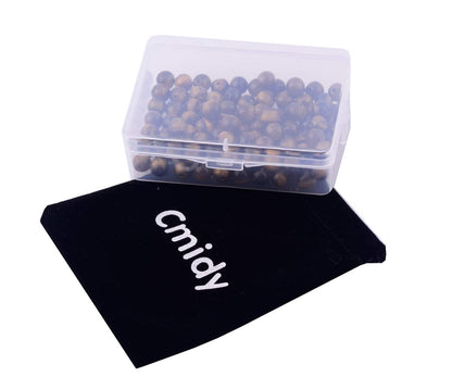 Natural Stone Beads 100pcs 6mm Tiger Eye Round Genuine Real Stone Beading Loose Gemstone Hole Size 1mm DIY Smooth Beads for Bracelet Necklace Earrings Jewelry Making (Tiger Eye, 6mm)