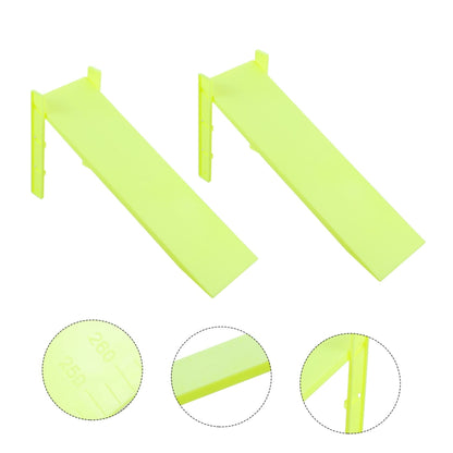 Joinpaya 2 Sets Physical Science Experiment Inclined Plane, Physics Lab Equipment for Friction and Gravity Testing, Elementary School Science Kit for Toy Car Acceleration, Plastic Ramp with Support