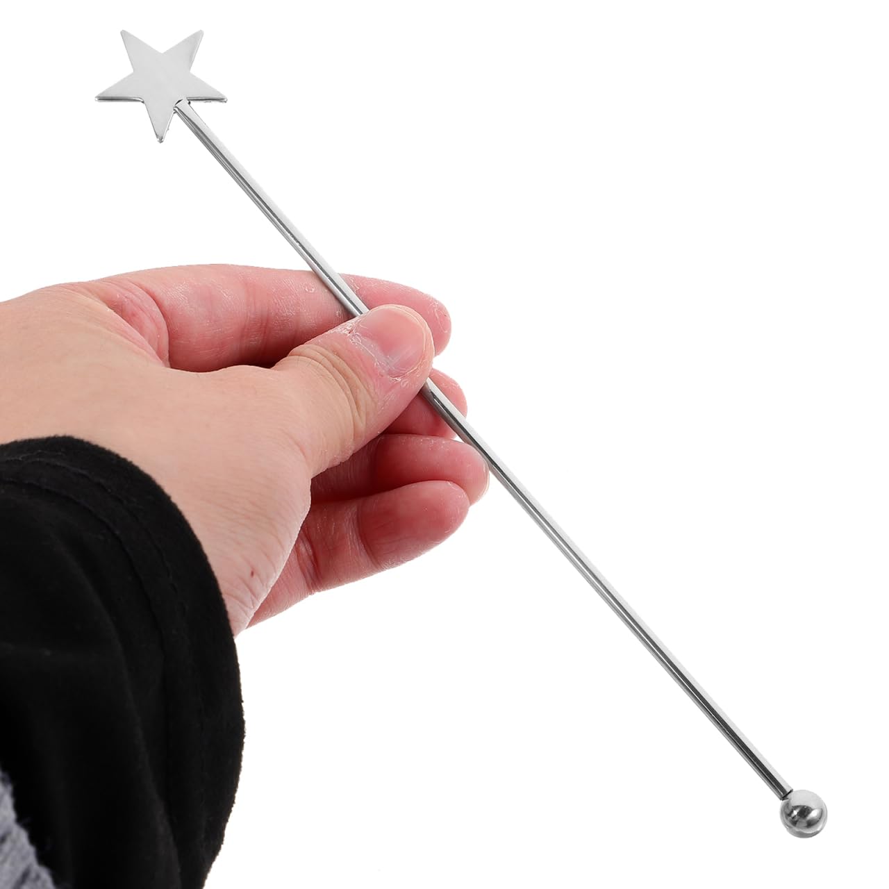 Alipis Stainless Steel Stirring Rods 7.4 Inch Long Metal Swizzle Sticks for Cocktails Coffee and Beverages Reusable Bar Party Drink Stirrers Set of 5