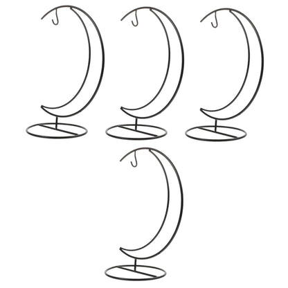 IWOWHERO 4pcs Iron Green Plant Hanging Rack Sturdy Flowerpot Hanger Hydroponic Vase Hanger for