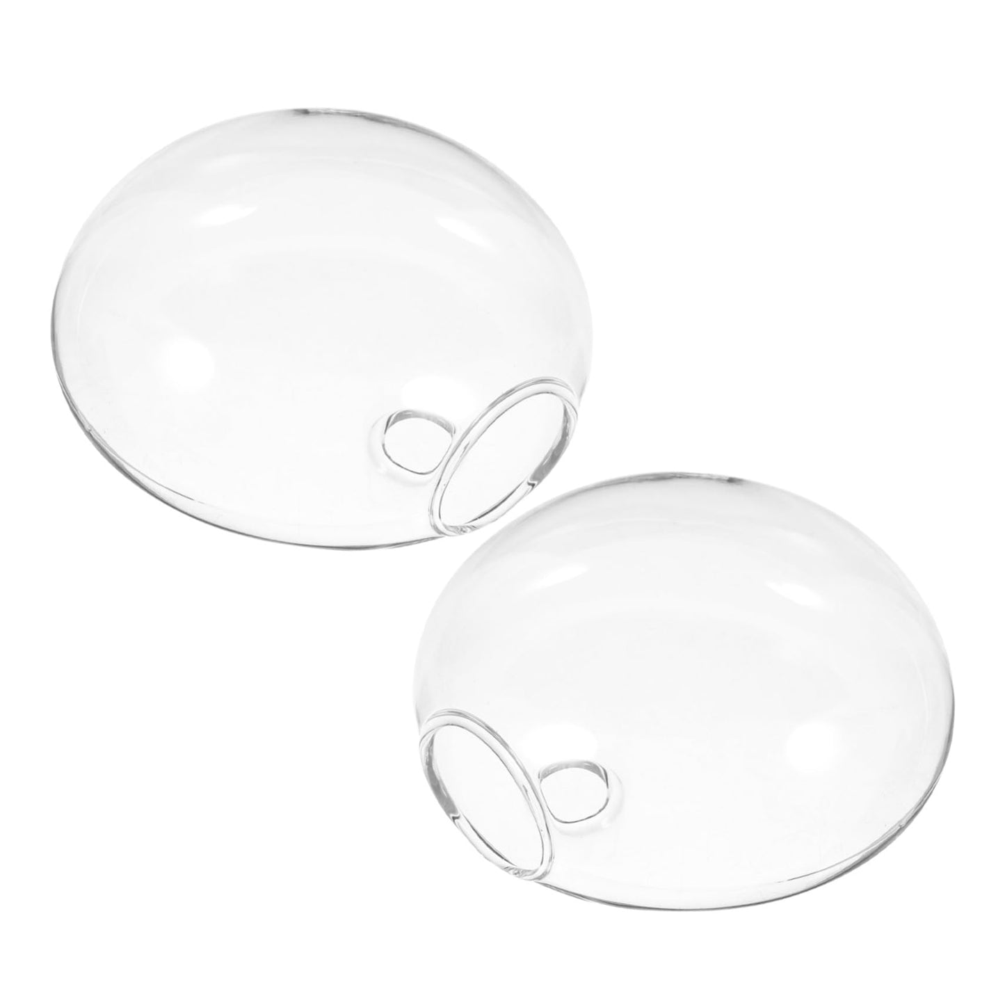 HAKIDZEL 2pcs Wall Hanging Glass Terrarium Holders Transparent Hydroponic Vases for Flowers Space-Saving Glass Bottles for Indoor Outdoor Plant Display Home Decor