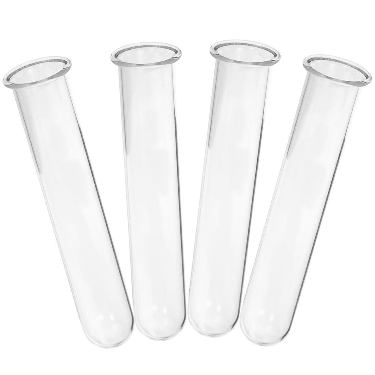 ARTSEWPLY 4Pcs Glass Test Tube Vases for Plant Propagation Hydroponic Glass Planter Decorative Terrarium Flower Holder for Home Office Desk Display
