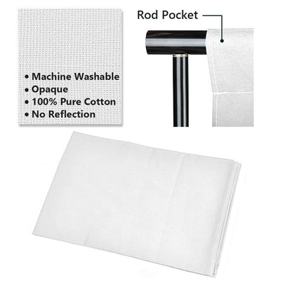 HYJ-INC Photo Video Studio 12 x10ft 100% Muslin White Backdrop with 10 x 8.5ft Stand Photography Background Support System Kit,Clamp, Carry Bag