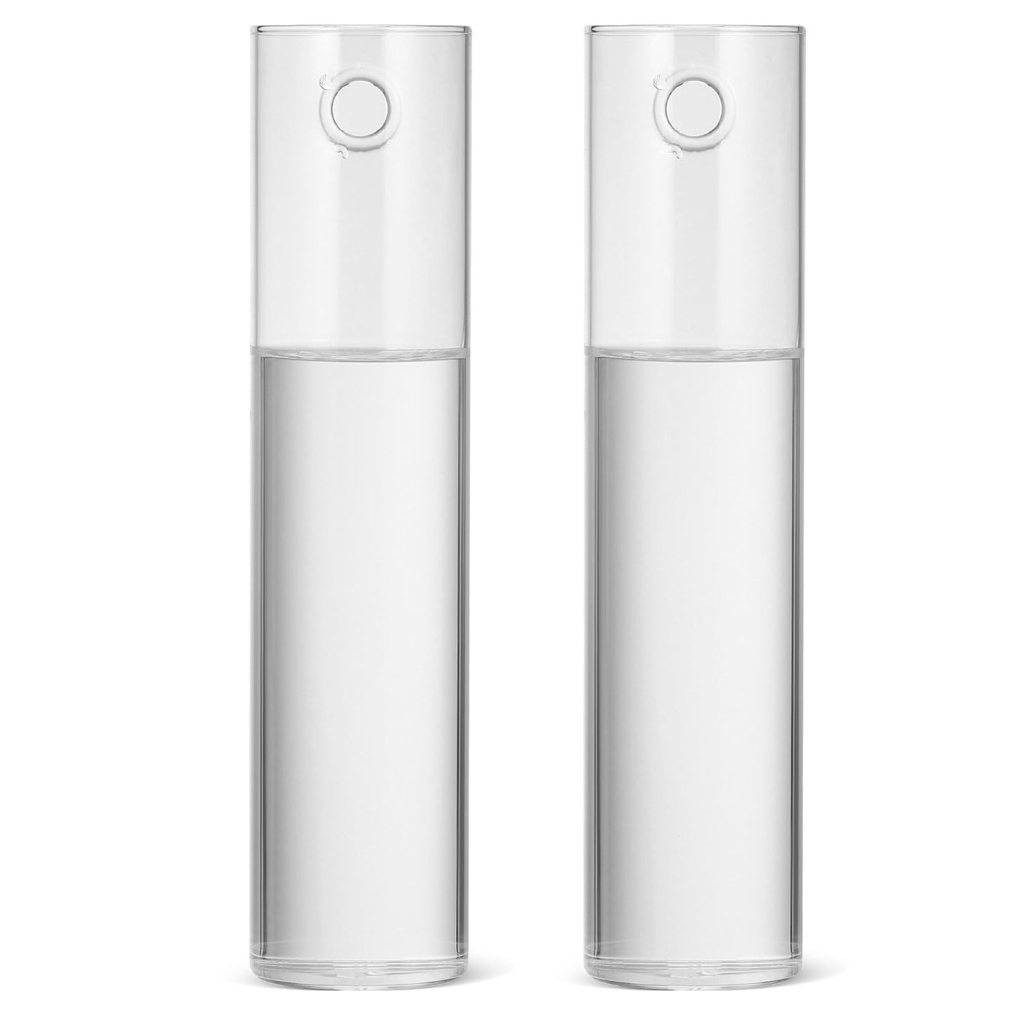 BETOOKY Wall Hanging Glass Vases for Indoor Plants 2pcs, Large Round Tube Hydroponic Propagation Station Terrariums, Wall Holders for Home Décor and Flower Display