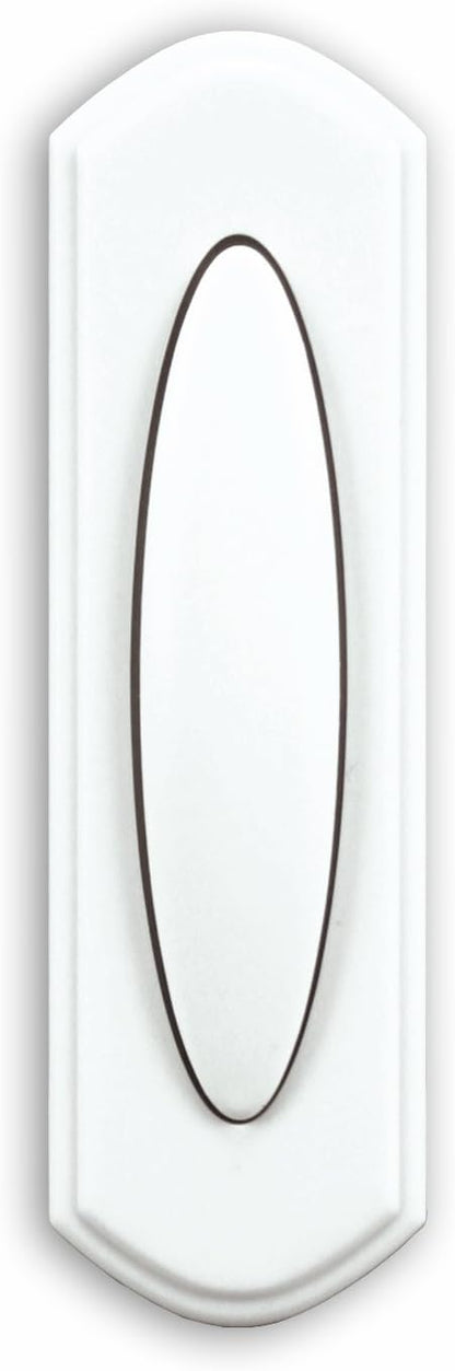 Heath Zenith SL-7797-02 Traditional Décor Series Wireless Door Chime Push Button, Off-White