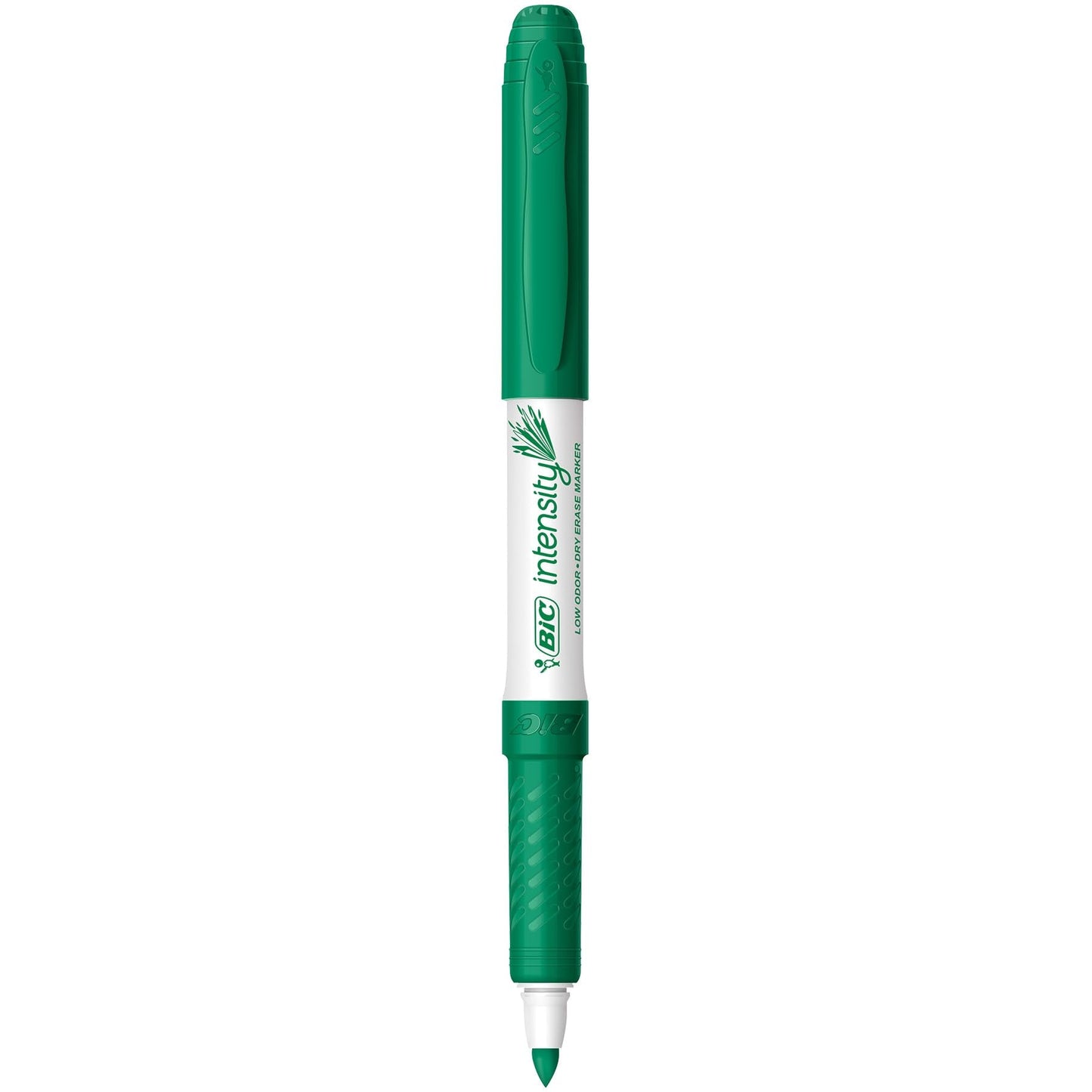 BIC Intensity Green Low Odor Dry Erase Markers, Fine Tip, 12-Count Pack of Erasable Markers With Low-Odor Ink for a Pleasant Writing Experience