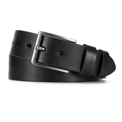 DOOPAI Men's Genuine Leather Casual Belt -Full Grain Leather Belt for Men- 1.5" Handmade Jeans Belt with Gift Box