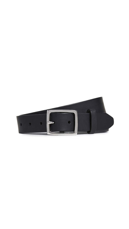 rag & bone Women's Boyfriend Belt, Black, S