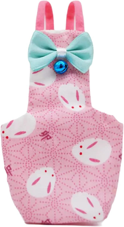 Bird Flight Suits Diapers for Monk Parakeets, Conures, Lovebirds, Cockatiels Flight Suits, Parrot Clothes, Bird Training Nappy Suit Liners Clothes (Medium,Pink)