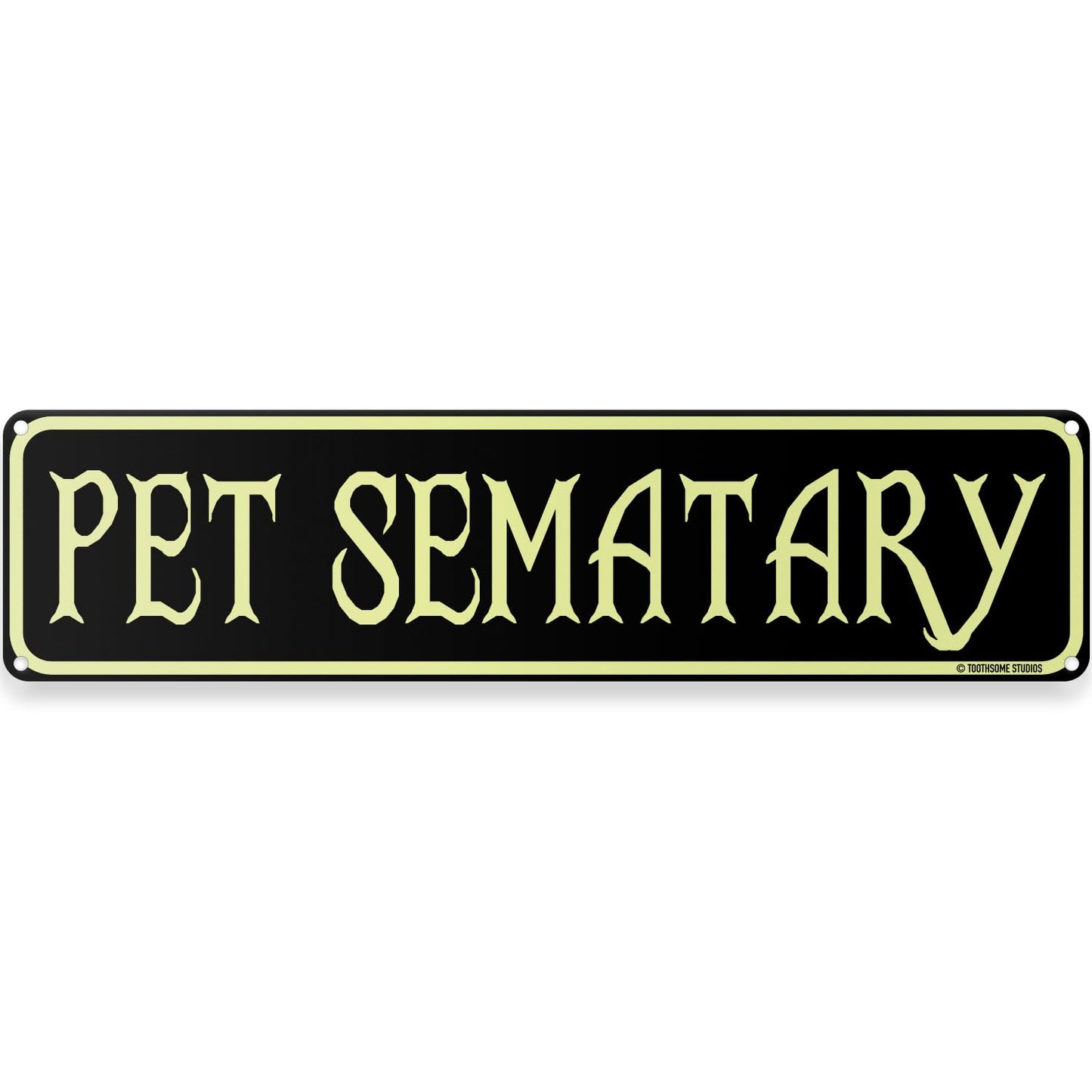 Pet Sematary Halloween Theme Street Sign 16" x 4" Spooky Bar Game Room Home Man Cave Home Decor (PetSemataryStreet)