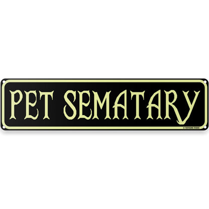 Pet Sematary Halloween Theme Street Sign 16" x 4" Spooky Bar Game Room Home Man Cave Home Decor (PetSemataryStreet)