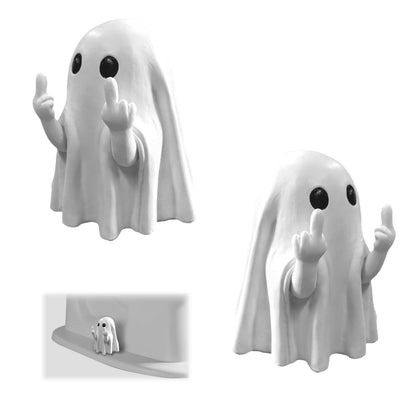 Funny Ghost Toilet Bolt Covers Decorative Toilet Screw Cover Caps, Toilet Caps for Bottom of Toilet, Halloween Cute Toilet Bowl Bolt Covers for Bathroom Decor, Cute Halloween Decor,2-Pack (White)