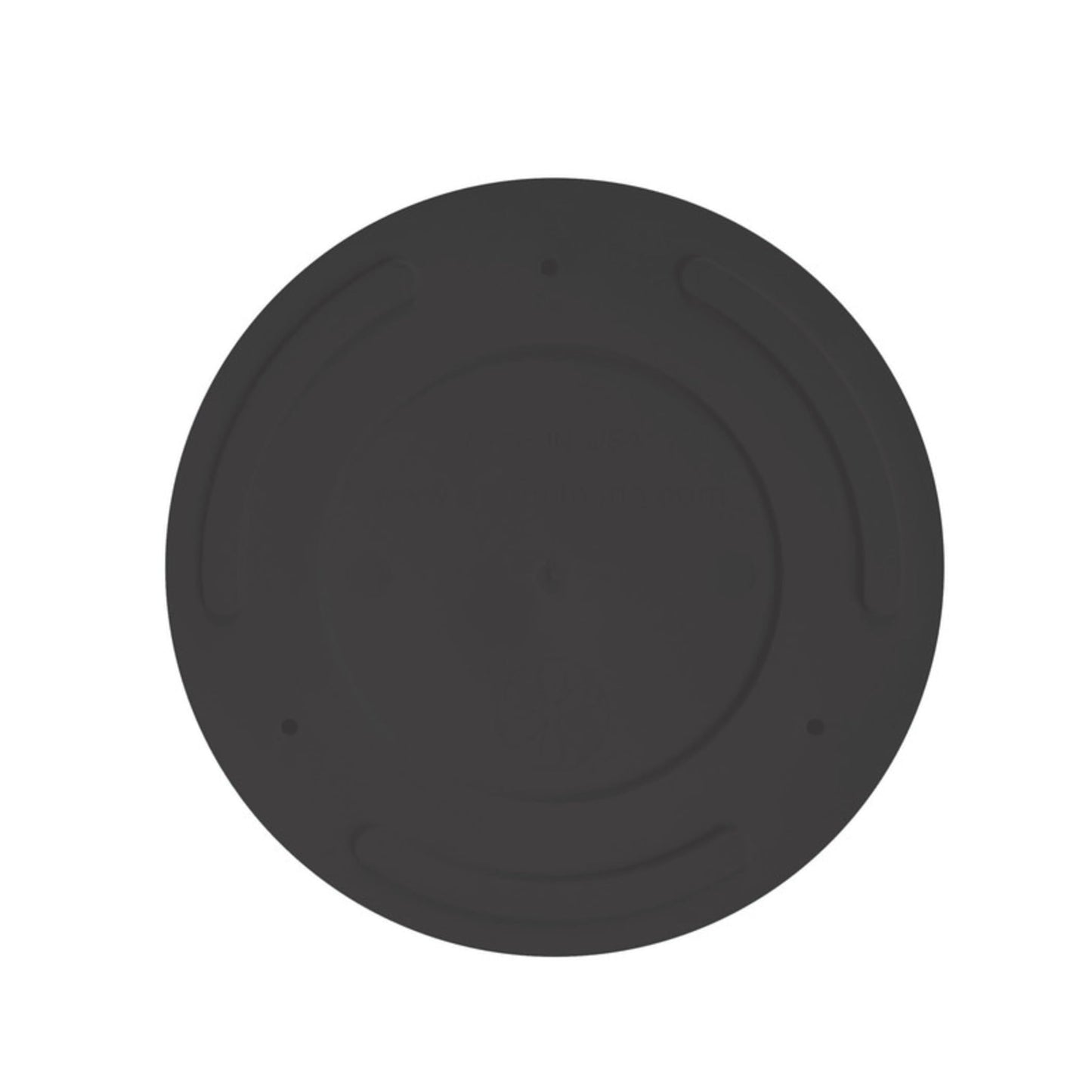 Bloem Mathers Round Planter with Saucer Tray: 10" - Black - Modern Design, Durable Plastic Pot, Removable Saucer, for Indoor & Outdoor Use, Gardening, 2.6 Gallon Capacity