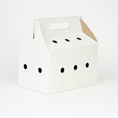 Disposable pet Carriers for Small animals-12 Pack (White)