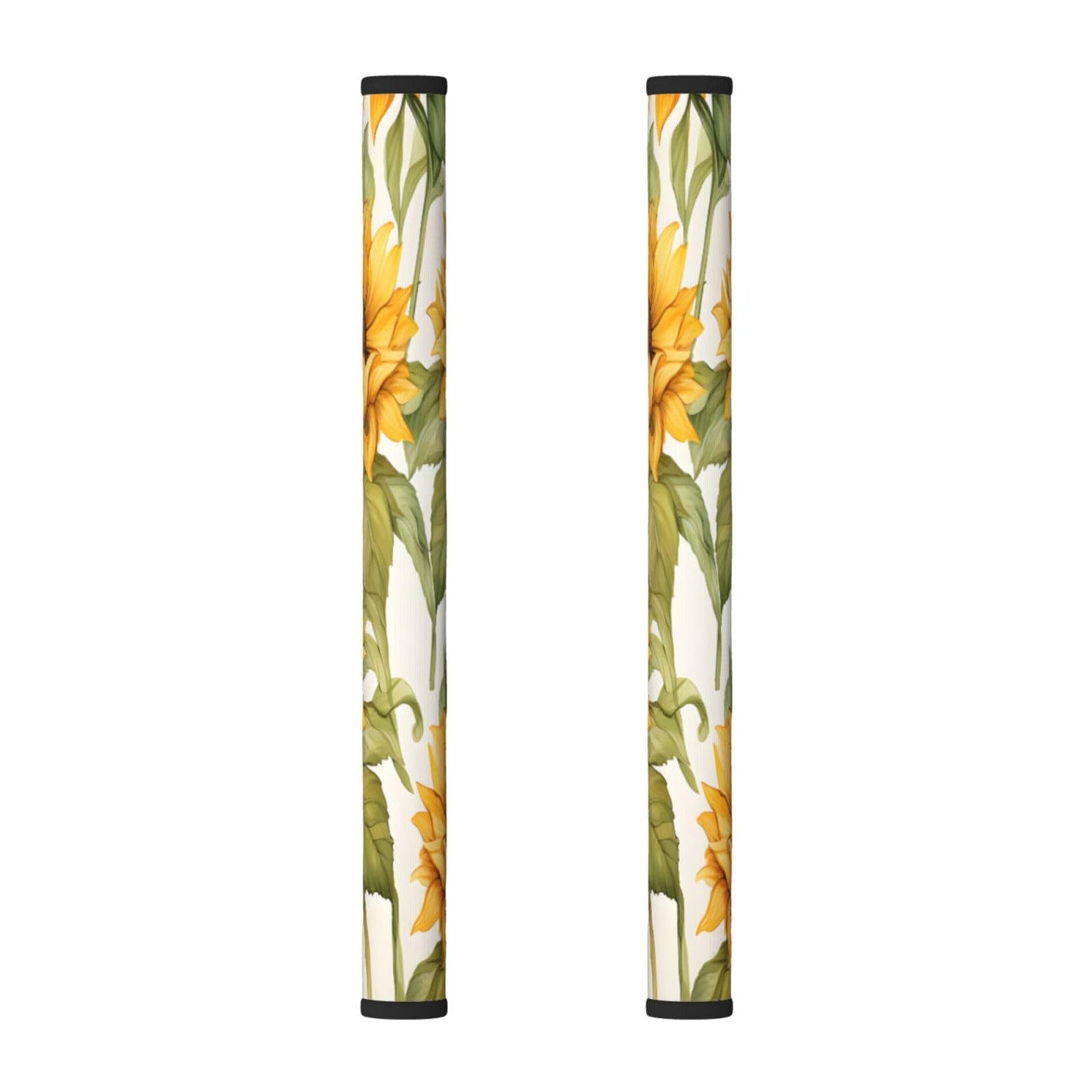 Refrigerator Door Handle Covers Set of 2 - Flower Sunflower - Washable Kitchen Appliance Handle Covers for Microwave Stove Oven Dishwasher Fridge Handle Protector