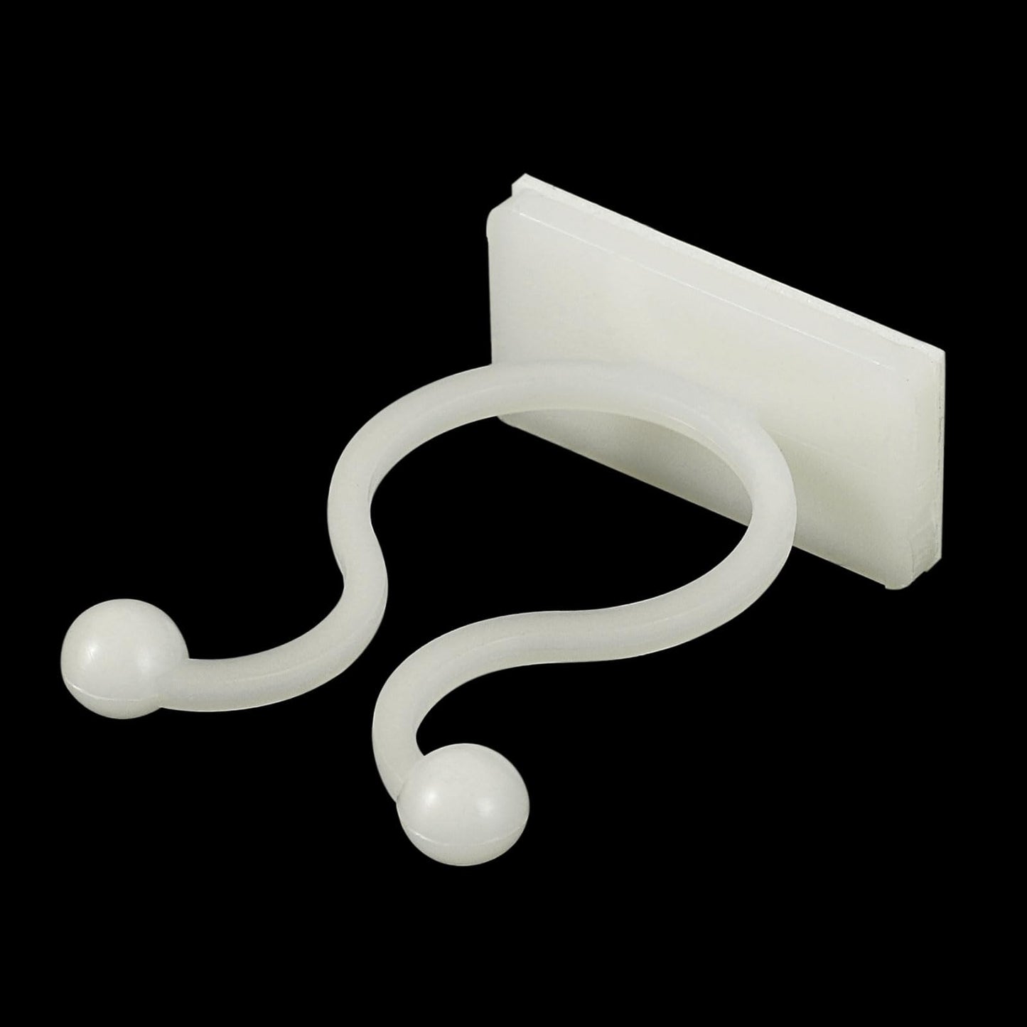 uxcell 100Pcs Plant Climbing Wall Fixture Clips, Plant Fixer Self-Adhesive Hooks Wire Fixing Supporting for Indoor Outdoor Decoration and Cable Wire Fixing (White, 19mm/0.75")