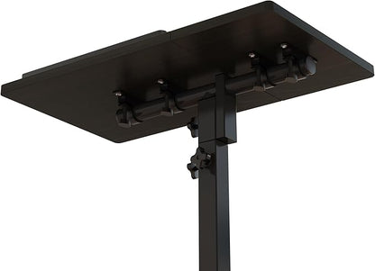 Mobile Height Adjustable Laptop Desk with Mouse Pad, Portable Laptop Desk Rolling Tiltable Table with Small Side Table for Couch,Rolling Computer Stand