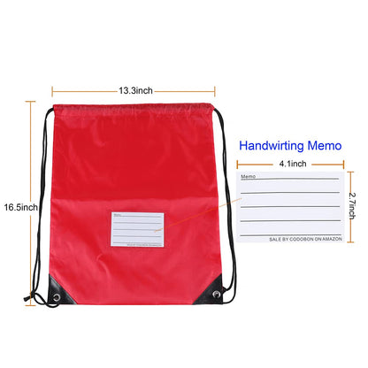 20 Pcs Drawstring Bags,Bulk Draw String Backpack, DIY Gym Sports Cinch Bag Sackpack for Women Men, Red