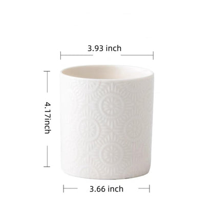 XingXingShunShun Pen Holder,Nordic Style Ceramic Waterproof Pencil Holder for Desk Simple&Modern Minimalist Makeup Organizer Multifunctional Office Supplies for Home,Kids and Schoo,White