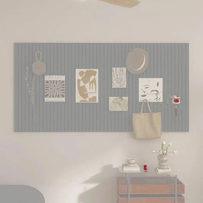 Felt Bulletin Board 36"x 24"-6 Felt Tiles Cork Board Wall Panels Home Office Wall Fabric Pin Board for Classroom/Kids Art Display/Photo Picture Wall/Acoustic,Self-Adhesive,Light Grey