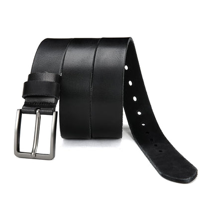 DOOPAI Men's Genuine Leather Casual Belt -Full Grain Leather Belt for Men- 1.5" Handmade Jeans Belt with Gift Box