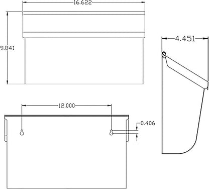Architectural Mailboxes Woodlands Steel Wall Mount Mailbox, White, Medium | Galvanized steel build for outside with weather-resistant outdoor construction and a rust-resistant powder-coat finish.