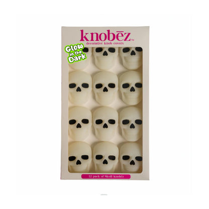 Knobēz 12pk Skull Decorative Cabinet Knob Covers - Spooky Halloween Decor