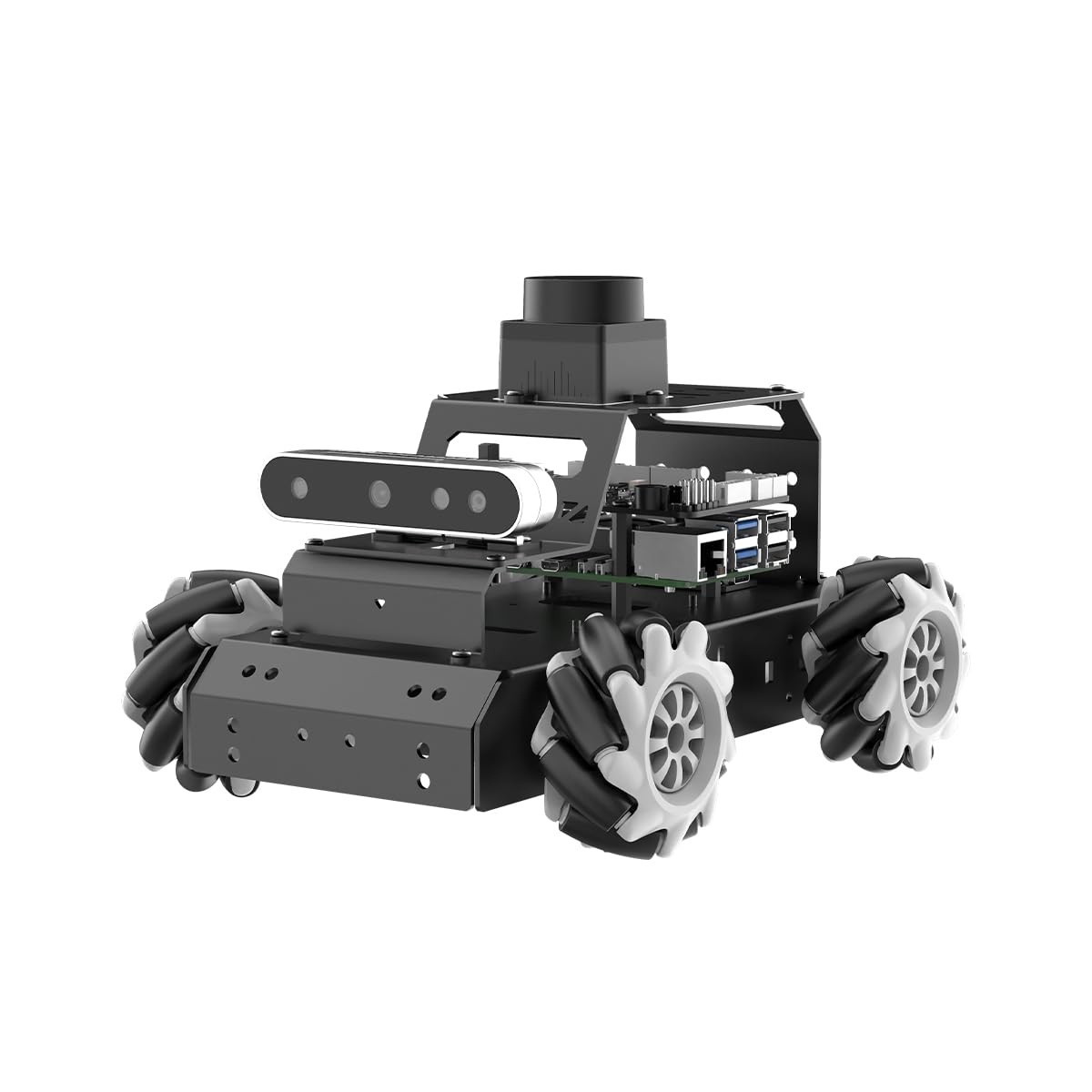 HIWONDER Robot Car with ChatGPT Large AI Models, 3D Depth Camera Mecanum-Wheel Chassis ROS2-HUMBLE Lidar SLAM Mapping Navigation Autonomous Driving, MentorPi M1 Standard Kit with Raspberry Pi5 4GB