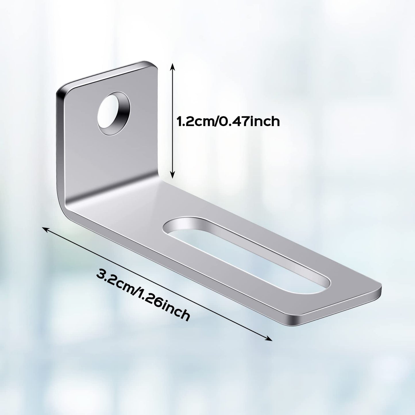 Oudain 40 Set Wall Brackets Whiteboard Mounting Hardware Wall Installation Hardware Kit Whiteboard Mounting Brackets Include Hanger Supports, Screws, Expansion Tube for Hanging Office Supplies