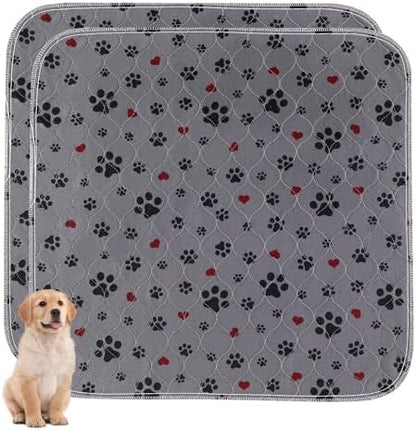 Washable Pee Pads for Dogs,2 Pack Extra Large 72"x72" Super Absorbent Reusable Puppy Pads,Non-Slip 100% Waterproof Dog Pee Pads,Pet Training Pads for Couch, Crate,Potty Training,Floor