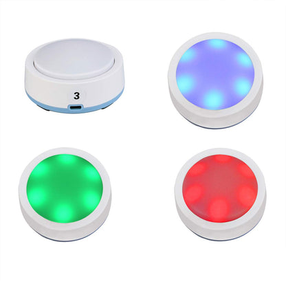 Retekess Case of 4, TM101 Answer Buzzers,Lights and Sounds Buzzers,Game Show,Classroom Buzzers,Wireless Respond Button for Adult,Office,Debates
