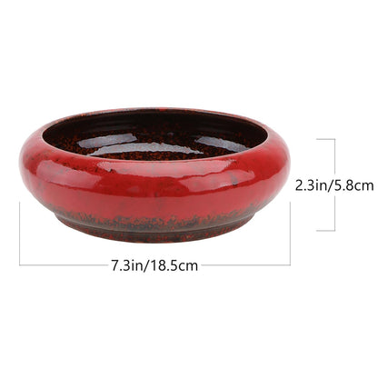 Toddmomy Ceramic Hydroponic Flower Pot 7.28 Inch Succulent Planter Bowl for Indoor Balcony Garden Supplies and Creative Plant Decor