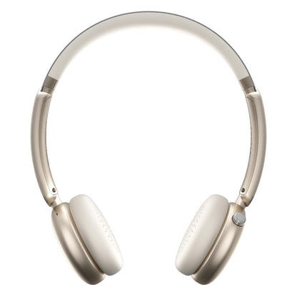LORELEI Q60 Wireless Bluetooth On-Ear Headphones Lightweight ，Built-in Micphone, 40 Hours Up Battery Life, Bass Mode, Memory Earmuffs (Starlight)