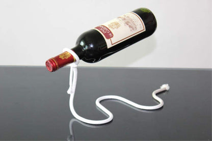 Fantasee Magic Suspending Rope Wine Holder, Floating Illusion Wine Rack Bottle Holder Novelty Gift for Kitchen Home Decoration (Suspending Rope)