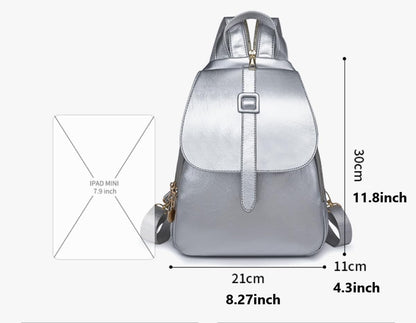 YANAER Mini Backpack for Women PU Leather Anti-theft Small Fashion Cute LightWeight Daypack for Work Travel Daily Brown