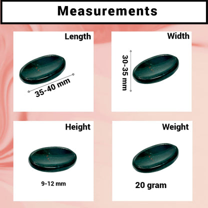 Anaya Agate Moss Agate Worry Stones Certified Crystal Thumb Worry Stone for Anguish, Relaxing and Soothing Balance Stones for Meditation, Stress Relief Crystals and Healing Stones for Men, Women