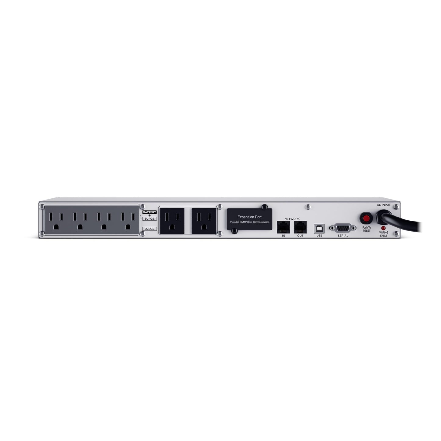 CyberPower OR700LCDRM1U Smart App LCD UPS Battery Backup and Surge Protector, 700VA/400W, 6 Outlets, AVR, 1U Rackmount, UL Certified