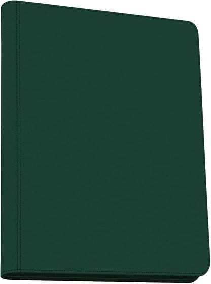 Trading Card Binder 4 Pocket, 240 Pockets Ringless PU Cover Card Collection Binder, Double Sided Card Binder Collector Album, Card Folder for MTG, TCG, Sports Cards, Game Card (Green, 4Pockets)