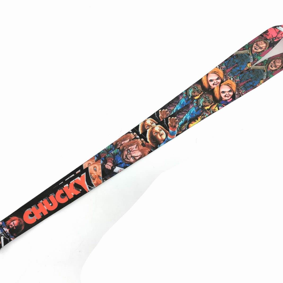 Pinstant Chucky Child's Play Horror Movie Halloween 17.7" Neck Lanyard Keychain Holder ID Badge Mobile Phone Pin Strap