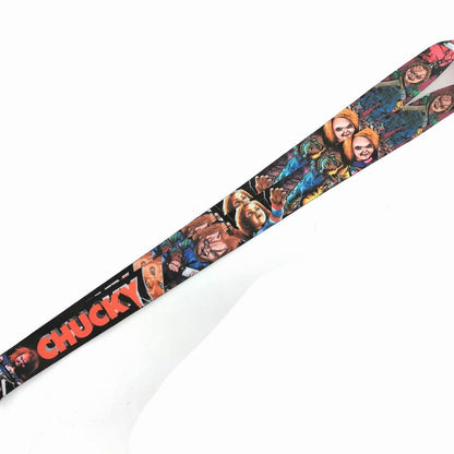 Pinstant Chucky Child's Play Horror Movie Halloween 17.7" Neck Lanyard Keychain Holder ID Badge Mobile Phone Pin Strap