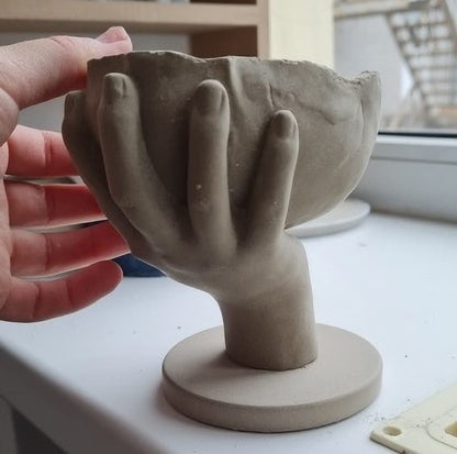 ZMCHE Halloween Mold for Resin, Hand Shape Silicone Mold, Unique Resin Molds -Epoxy Casting Mold for Candle Holders DIY Crafts Home Decoration and Ring Jewelry Storage