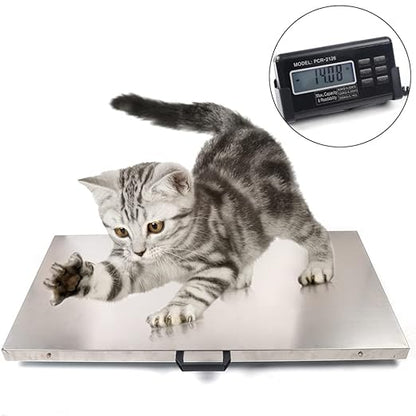 440lb Digital Livestock Vet Scale, Digital Pet Scale for Dog Sheep Pig Goat, Heavy-Duty Platform Scale, Animal Scale Platform for Large Pets Postal Shipping Warehouse, KG/OZ/LB Units Switch
