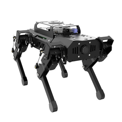 PuppyPi Robot Dog with ChatGPT Large AI Models AI Embodied Intelligence ROS Robotic Dog Vision Scene Voice Understanding SLAM Mapping Navigation Bionic Quadruped Robot, Standard Kit & RaspberryPi5 4GB