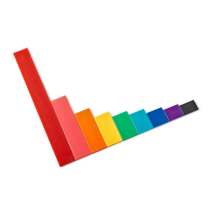 hand2mind Plastic Rainbow Blank Fraction Tiles, Montessori Math Materials for Kids to Learn Fraction Equivalence Math Manipulatives 4th Grade Fraction, Homeschool Supplies (Set of 51)