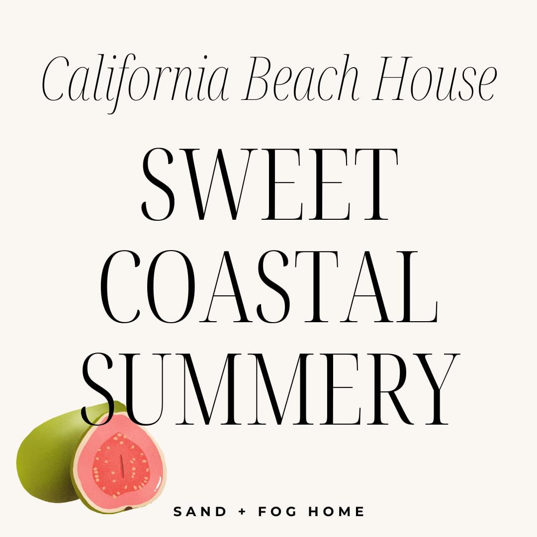 Sand + Fog Scented Candle - California Beach House – Additional Scents and Sizes – 100% Cotton Lead-Free Wick - Luxury Air Freshening Jar Candles - Perfect Home Decor – 12oz (Pack of 2)