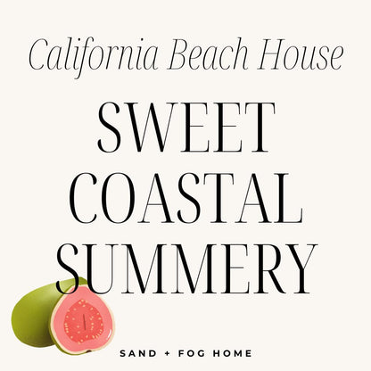 Sand + Fog Scented Candle - California Beach House – Additional Scents and Sizes – 100% Cotton Lead-Free Wick - Luxury Air Freshening Jar Candles - Perfect Home Decor – 12oz (Pack of 2)